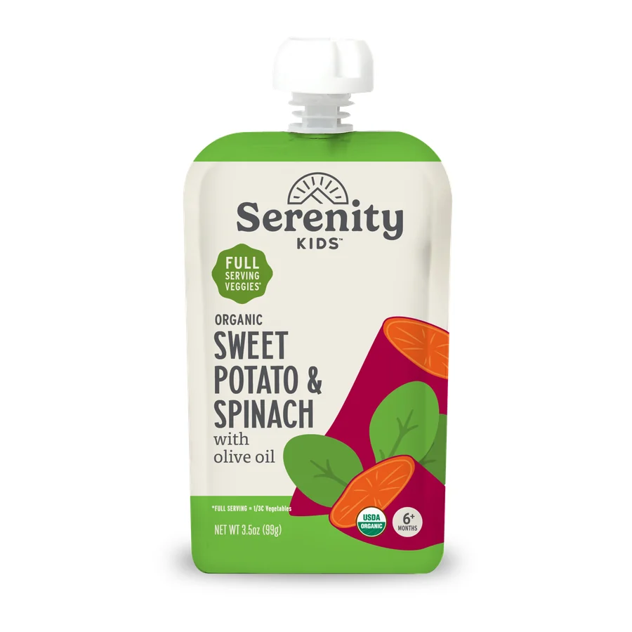 Serenity Kids Sweet Potato & Spinach with Olive Oil pouch